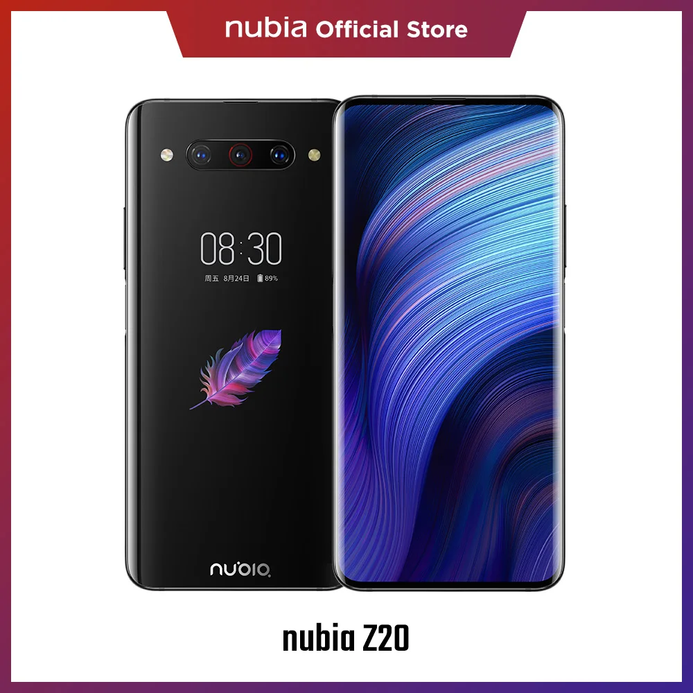 Nubia Z20 мобильный телефон с двойным экраном 6 42 &quot+ 5 1&quot камерой тройным объективом