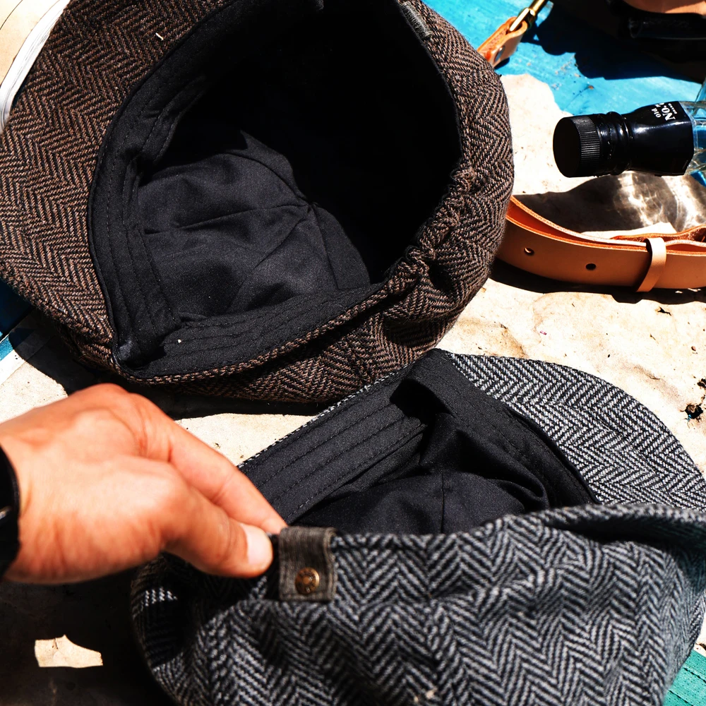 CDC1 Classic Good Quality Vintage Herringbone 30% Wool Cap 3 Colours | Аксессуары для одежды
