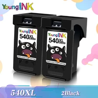 1 2 pack black for canon pg 540 xl ink cartridges for canon pixma mg2250s ts5150 mg4250 mg3650 mx475 mg4200 mg3550 printer