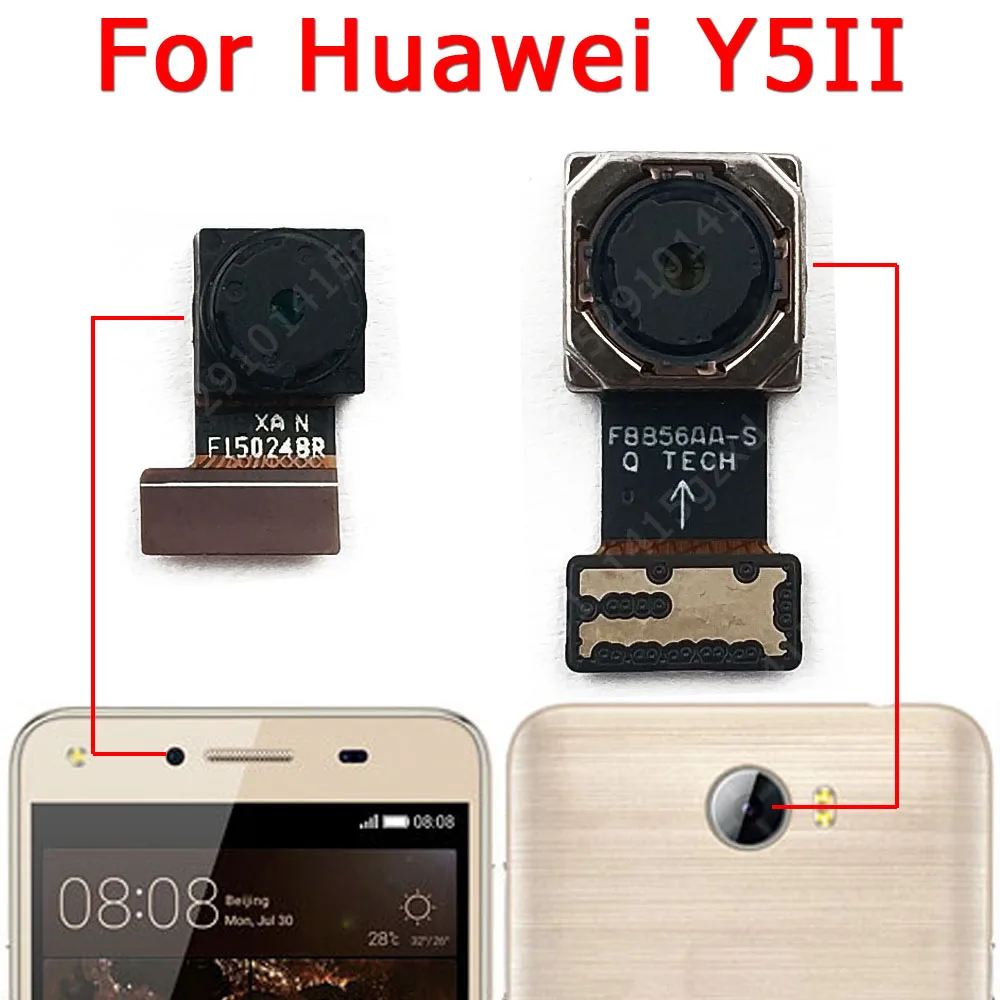 

Оригинальная фронтальная камера заднего вида для Huawei Y5 II 2, фронтальная Основная камера для селфи, модуль гибкой сменной камеры, запасные ча...