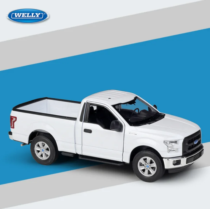 WELLY 1:24 Масштаб металлическая классическая 2015 F 150 регулярные такси сплава литья