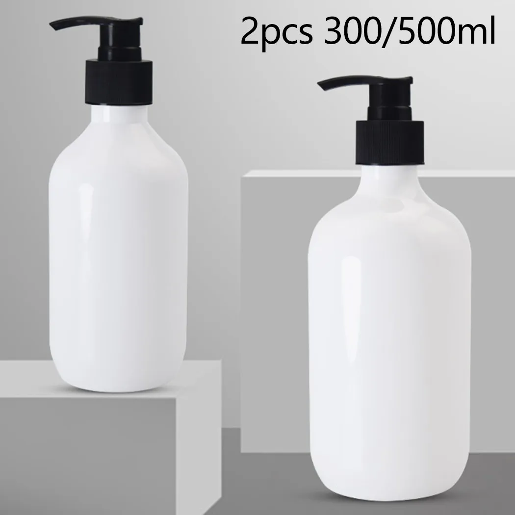 

2 шт., пластиковые бутылки для шампуня, 300/500 мл