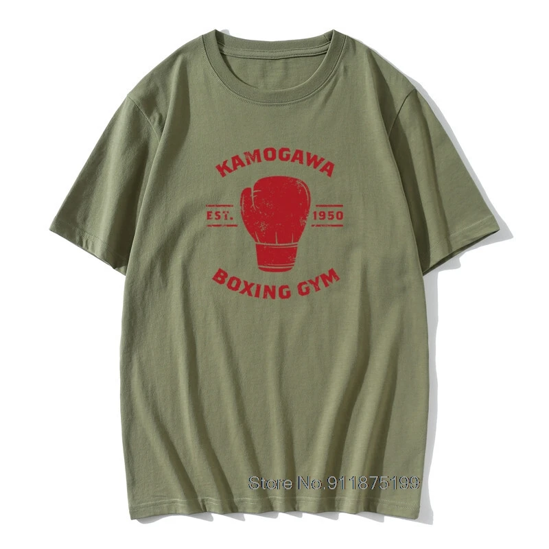 Hajime No Ippo KBG Design T-Shirts Camisetas Tee Shirt Pure Cotton Short-Sleeve New Design Male Crewneck Men T Shirts Plus Size