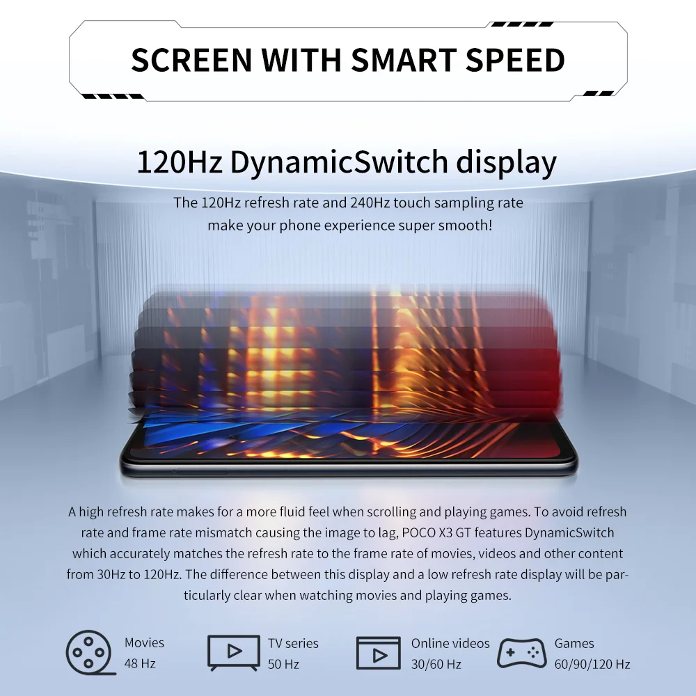 Смартфон POCO X3 GT телефон 8 Гб 128 ГБ/256 ГБ NFC MTK 1100 67 Вт 6 дюйма 120 Гц 5000 мАч тройная