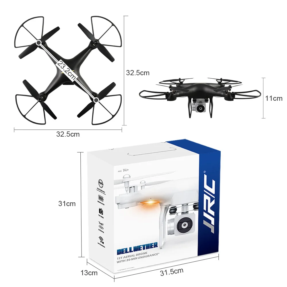 JJRC H68 RC вертолет wifi HD камера Профессиональная воздушная Дистанционное управление