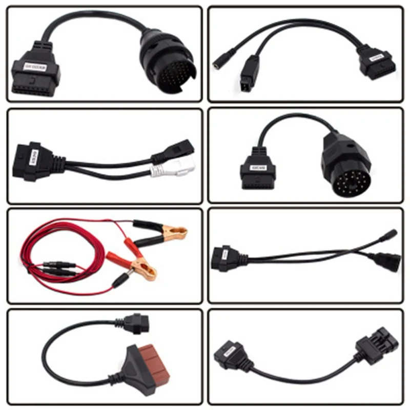 8 шт. Автомобильный Кабель диагностического прибора OBD2 Интерфейс автомобильный диагностический кабель и разъем для Delphi для AUTOCOM CDP Pro