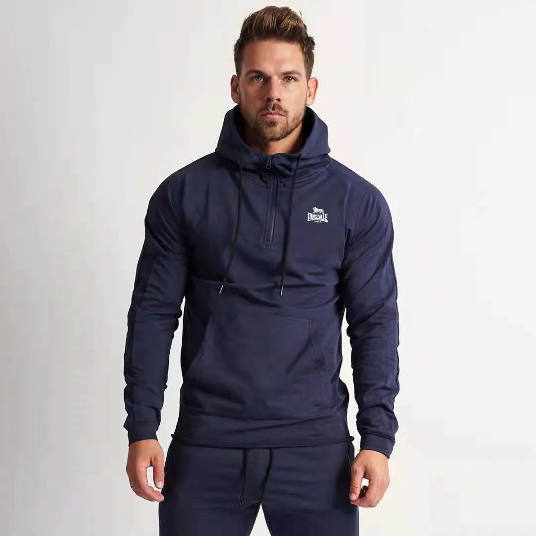 

2021 new men's sweater two-piece casual sports fitness clothes men's autumn and winter hooded sweater pants two-piece cotton jac