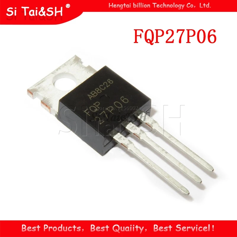 

5 шт. FQP27P06 TO220 27P06 TO-220 60V 27A Новый оригинал