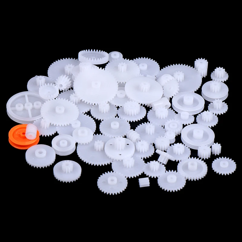 Новинка 64 вида пластиковых валов однослойные Червячные шестерни короны Cog колеса