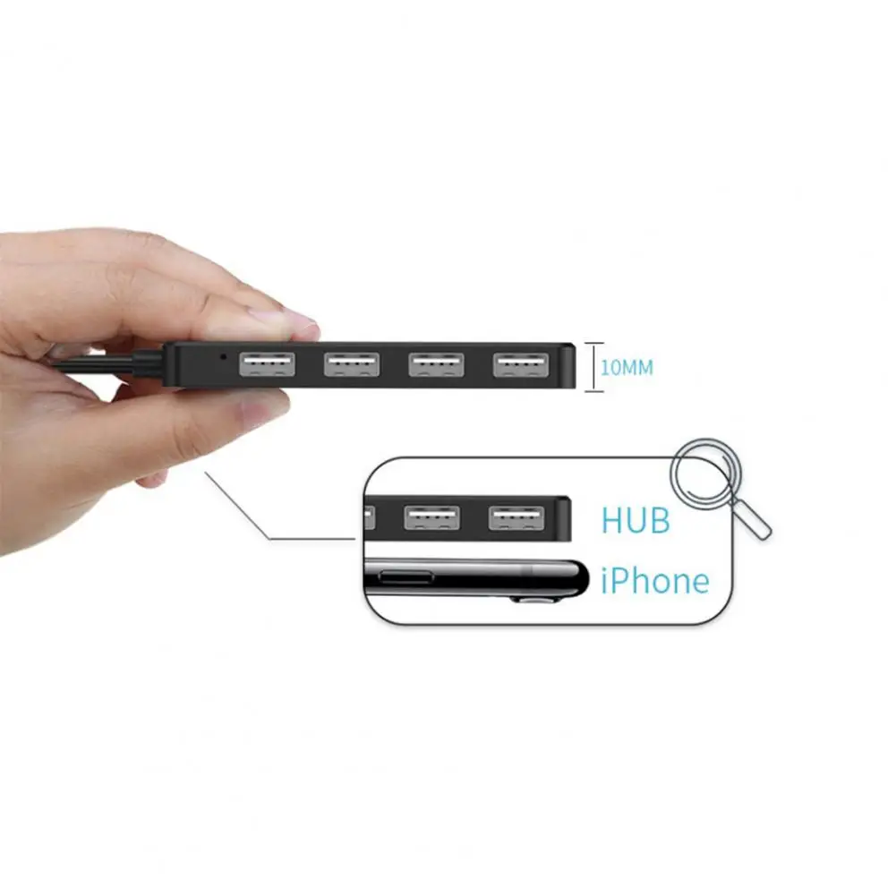 USB Порты и разъёмы прочный концентратор Многофункциональный Plug & Play Compact 4 в 1