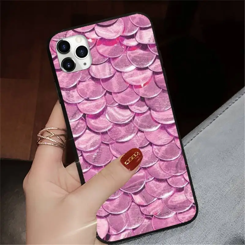 

Fish scale print aesthetics pattern Phone Case for iPhone 11 12 pro XS MAX 8 7 6 6S Plus X 5S SE 2020 XR