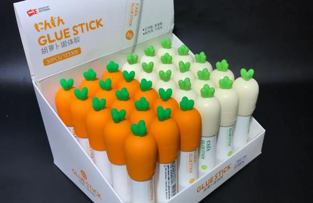 Канцелярские товары в Корейском стиле клей карандаш виде моркови милый школьный