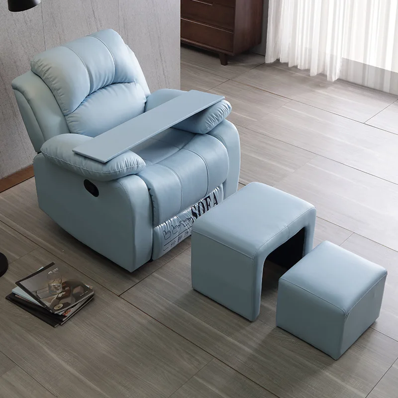 Electric Multi-Functional Small Apartment Sofa Living Room Single Double Combination Lazy Manicure Theater Genuine |