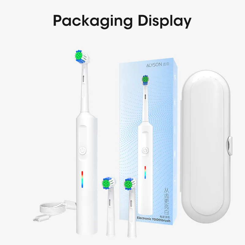 Sonic Toothbrush Electric Tooth Brush For Children 3 Mode Teeth With Travel Box Replacement Heads Adults DuPont Bristles | Бытовая