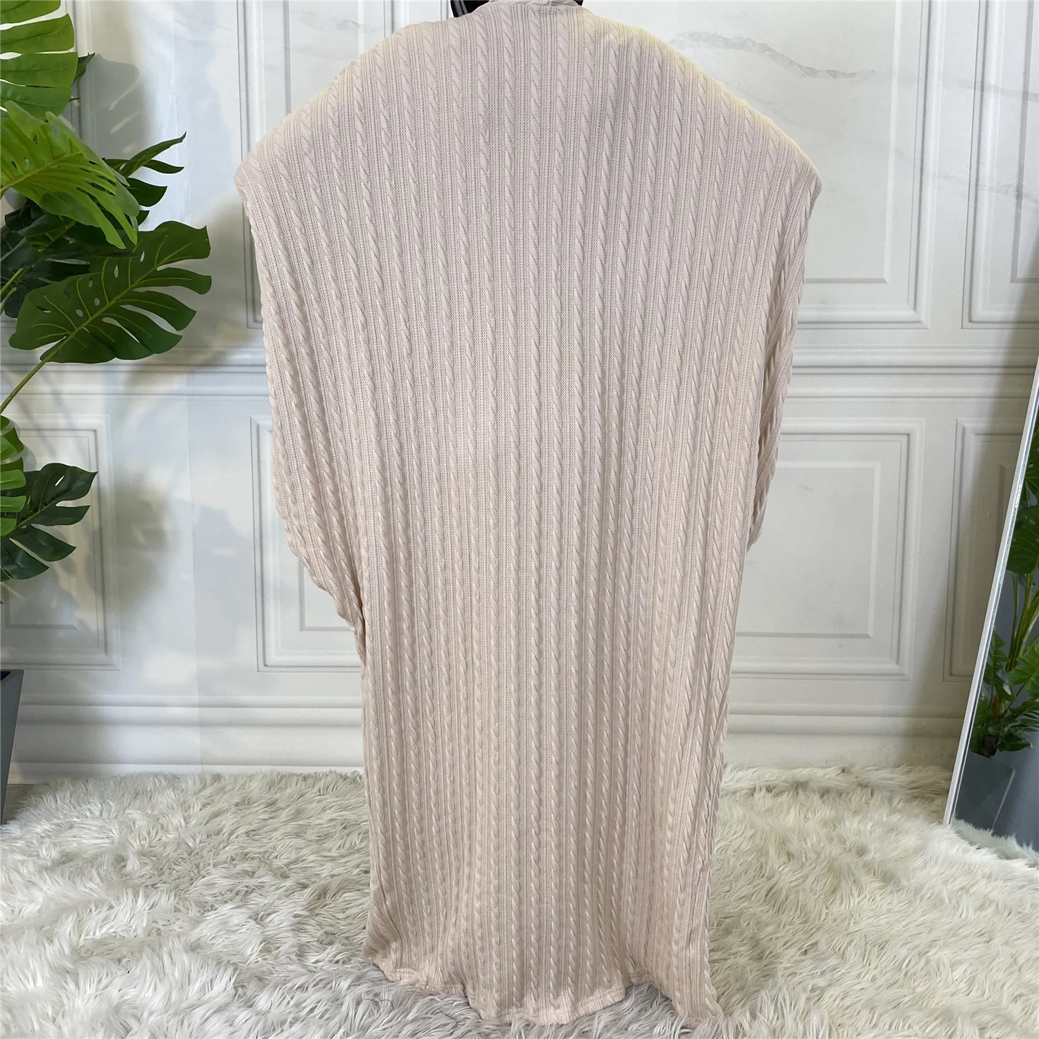 Женский длинный кардиган винтажный свитер в Корейском стиле хиджаб