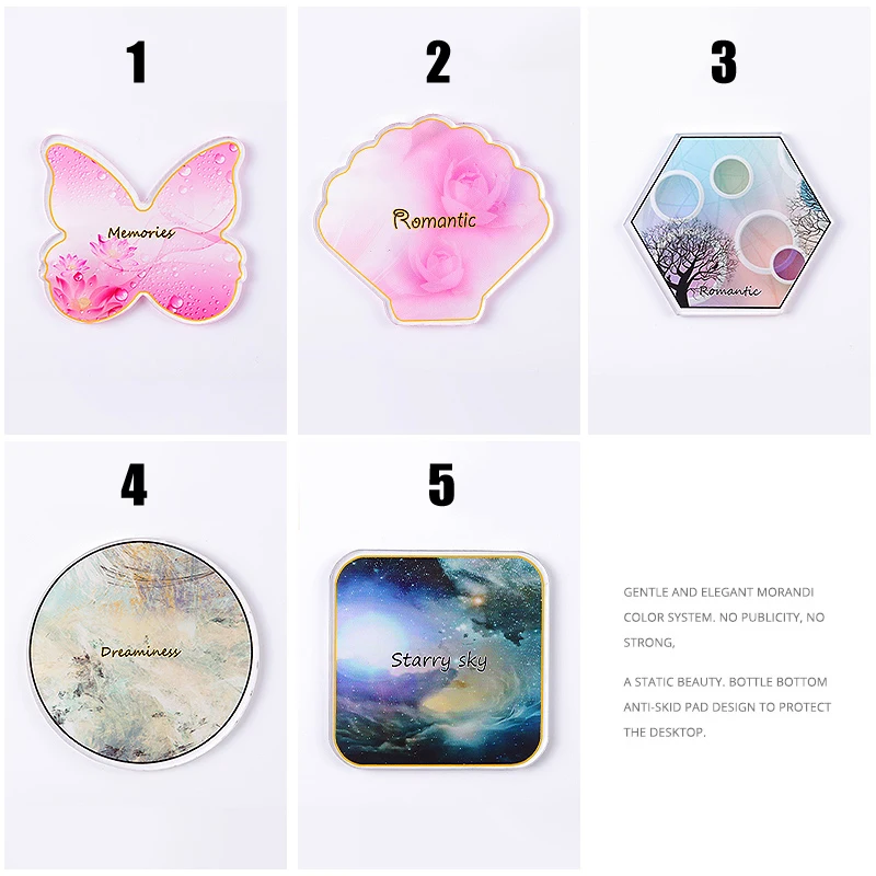 

Resin Nail Color Mixing Palette Gel Polish Drawing Stand Shelf Color Paint DIY Nail Display SK88