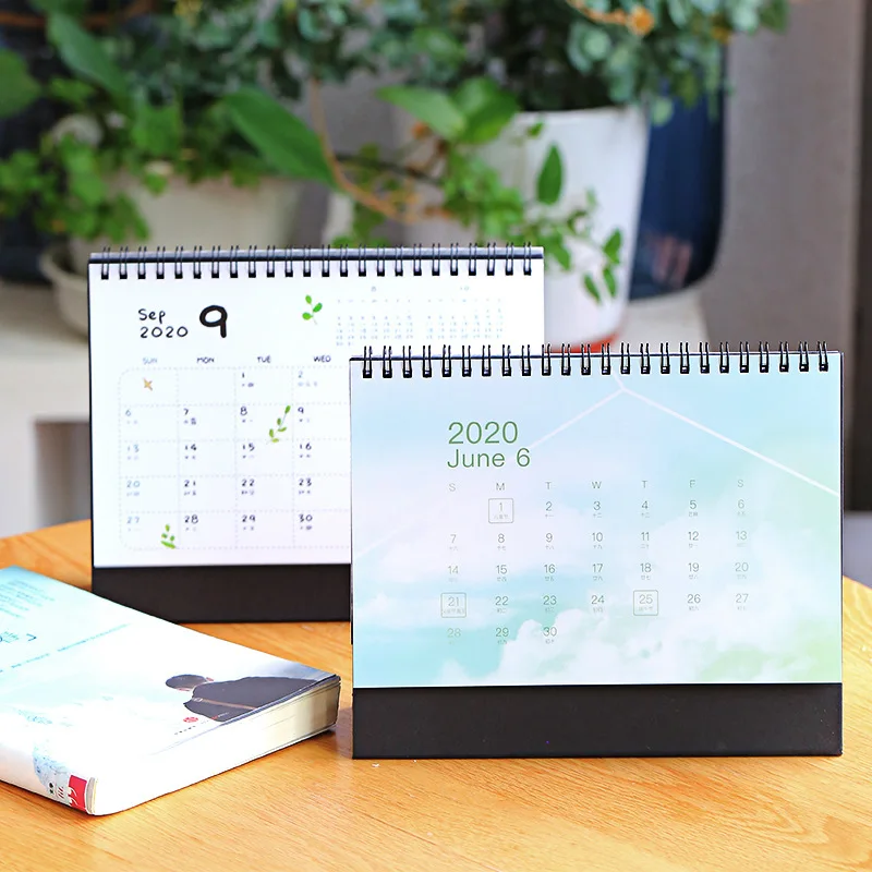 1 шт. 2020 Новый шар кактус Цветок Средний Настольный календарь блокнот для записей