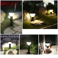 bright modern outdoor solar lawn lamp fixtures led waterproof patio garden light for home porch villa