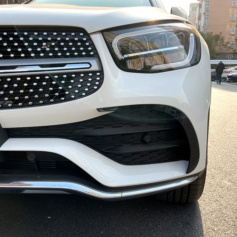 Задние боковые крыла Стикеры для спойлера накладка глянцевый черный Mercedes Benz GLC