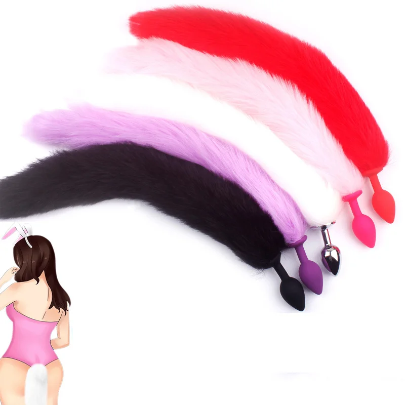 Анальная пробка с лисьим хвостом для взрослых секс товары БДСМ флирт поддельные