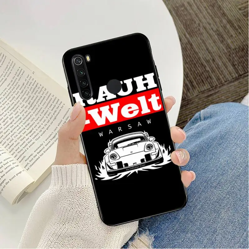 Автомобильный дрейф jdm RWB 911 для Redmi note 8pro 8T 9 6pro 7 7A 6A 8 5plus pro мягкие чехлы Япония