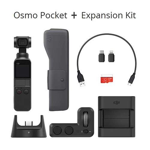 with Expansion Kit DJI Osmo Pocket 3 оси стабилизированная портативная камера 4K 60fps видео интеллектуальная Механическая стабилизация - Цвет: with Expansion Kit
