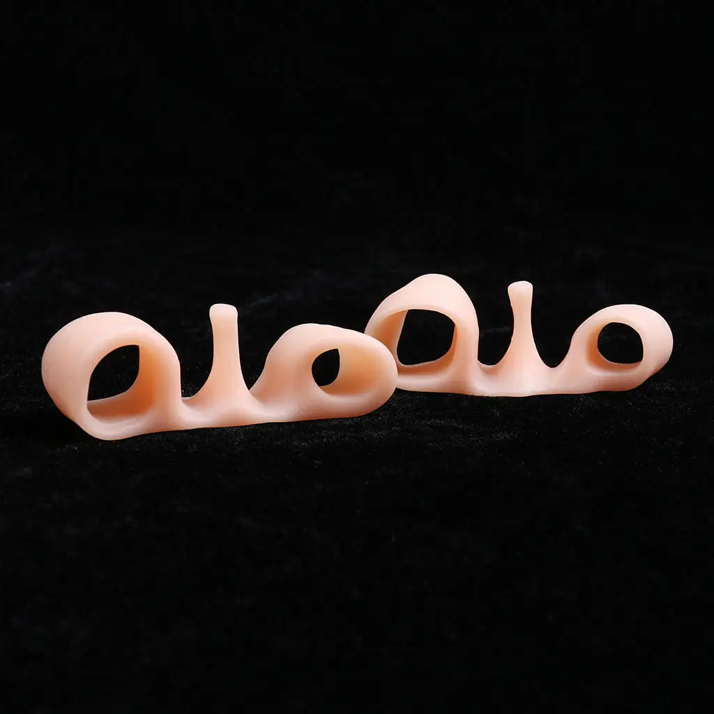 

1 Pair Silicone Toe Separators Stretchers Spacers Bunion Pain Relief Foot Straightener Hammer Toes Spreaders for Men Women