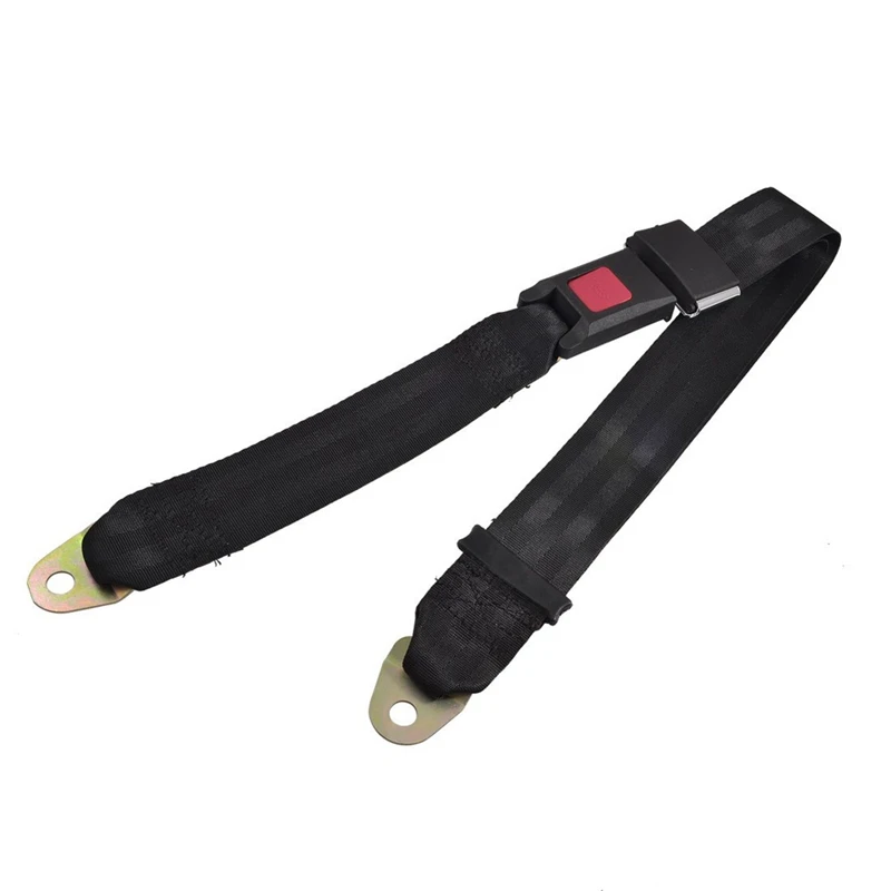 

Black Adjustable Two Point Auto Car Safety Seat Belt Lap Seatbelt