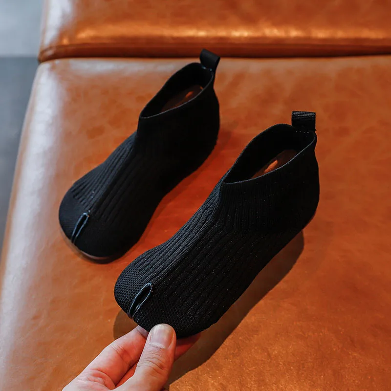 Детская обувь модные вязаные Повседневные носки для маленьких мальчиков дышащие