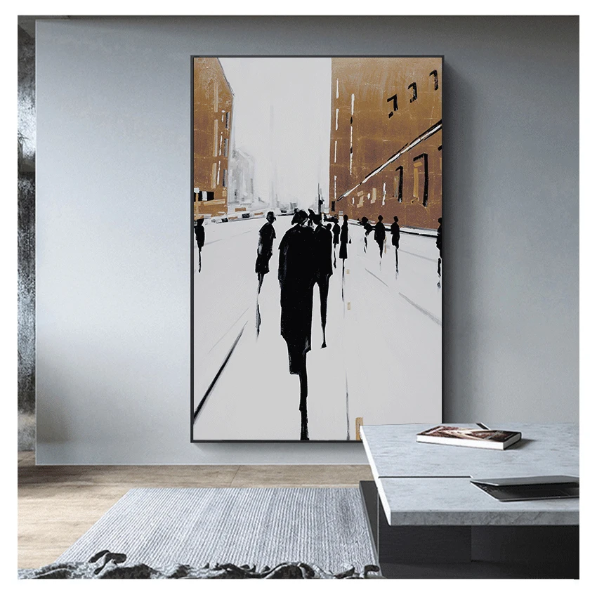 Уличная Картина на холсте абстрактный постер и печать для гостиной прохода HD