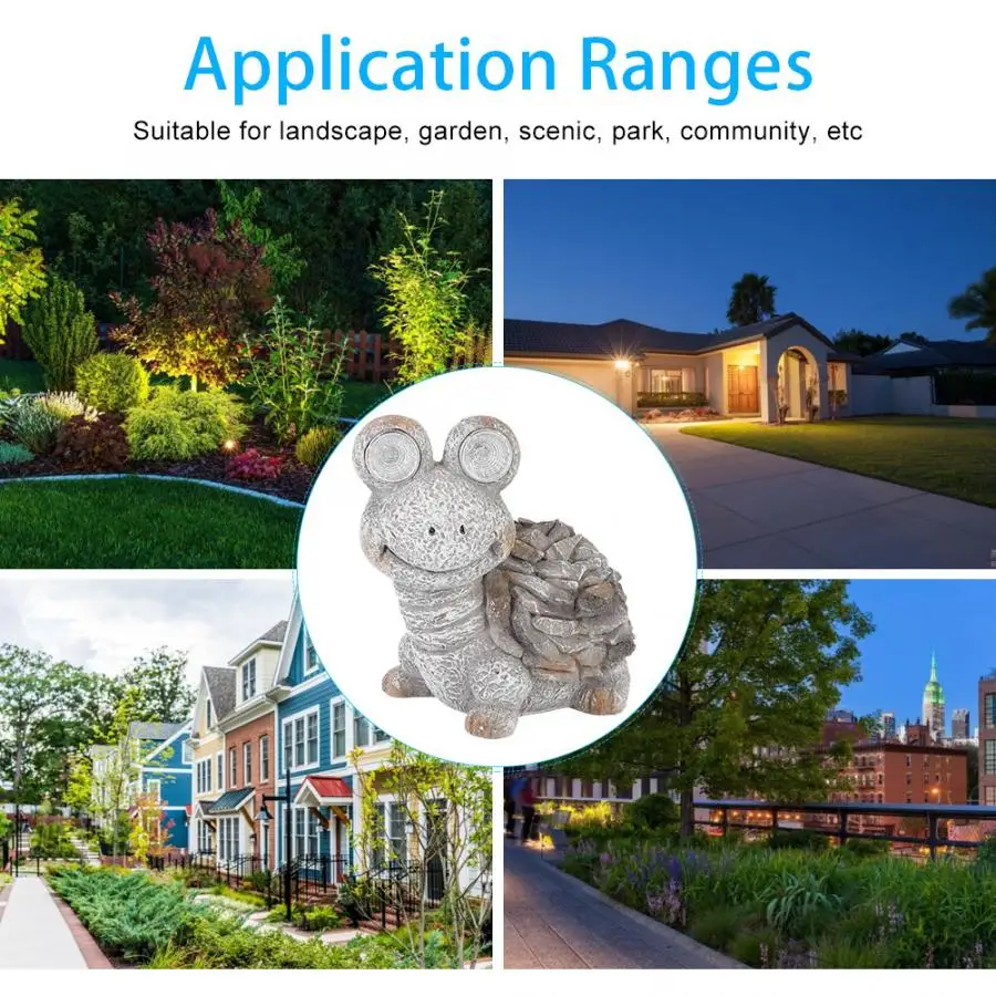 Миниатюрная уличная фигурка на солнечной батарее декоративное освещение