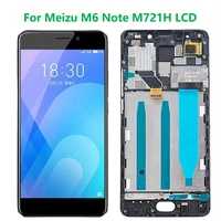 5 5 original display for meizu m6 note lcd with frame touch screen meilan note 6 m721h m721q display screen glass assembly