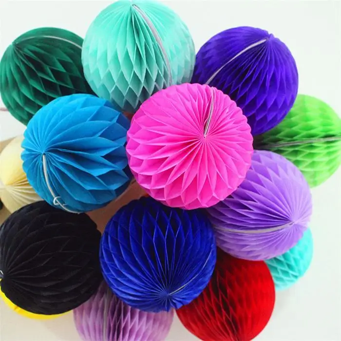 Перфорированная бумага фонарь шар Свадьба Вечеринка случайный праздничный