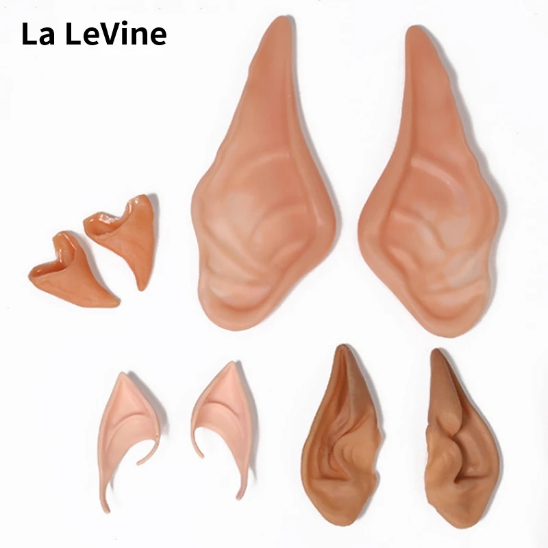 

Halloween Simulation Elf Ears Masquerade Party Cosplay Angel Props Monsters Soft Latex Anime Fairy Toys Accessories Tool