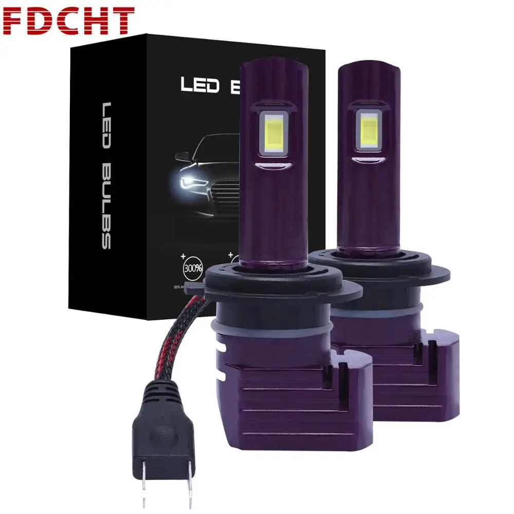 FDCHT h1 h11 светодиод h4 h7 Светодиодные Автомобильные фары лампы света 6000k psx24w h15 h27 d1s d2s