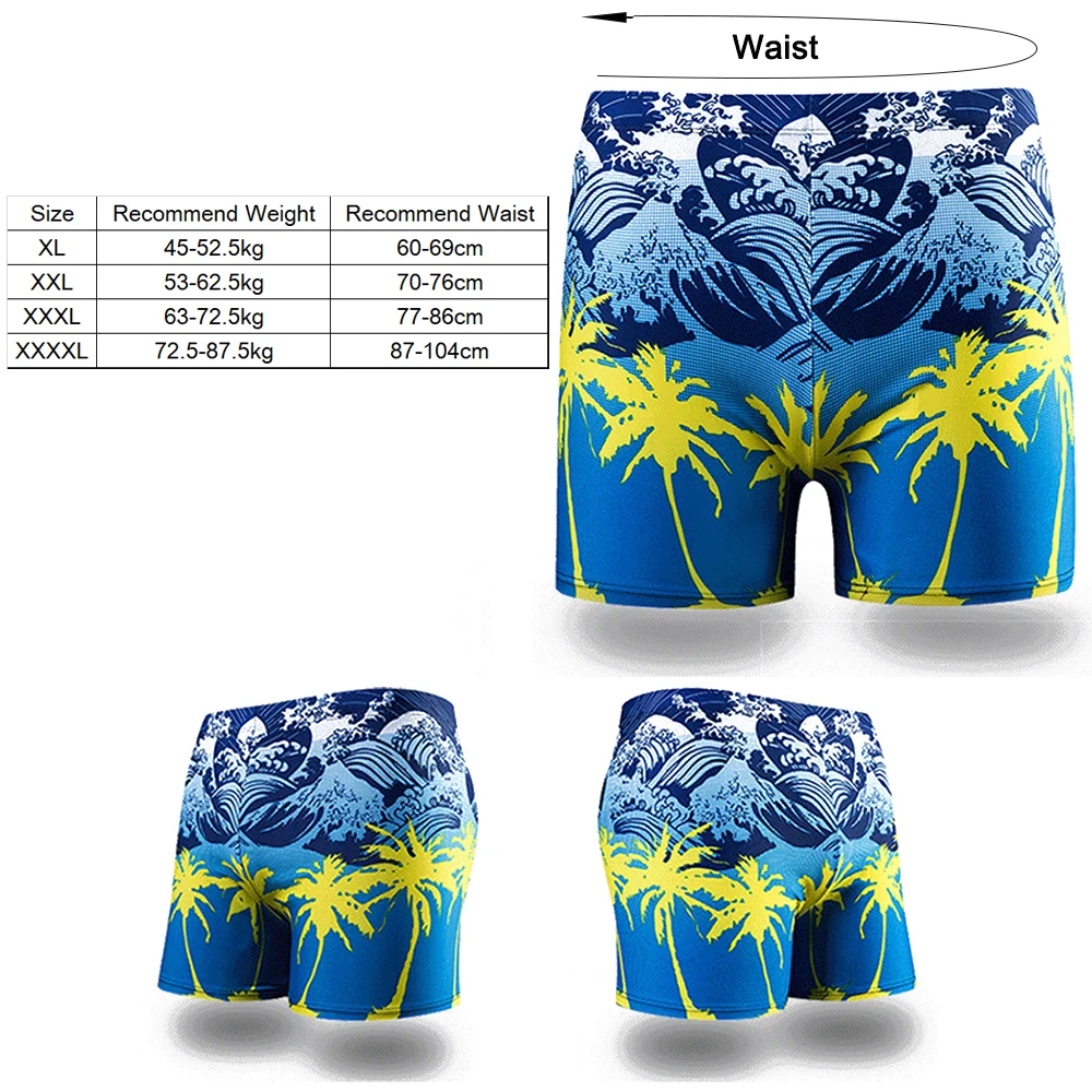 

Mens Swimsuit Swimwear Swimming Trunks Beach Shorts Boxer Briefs Men Male Multi Prints Swim Pool Bathing Surfing Pants Suit Wear