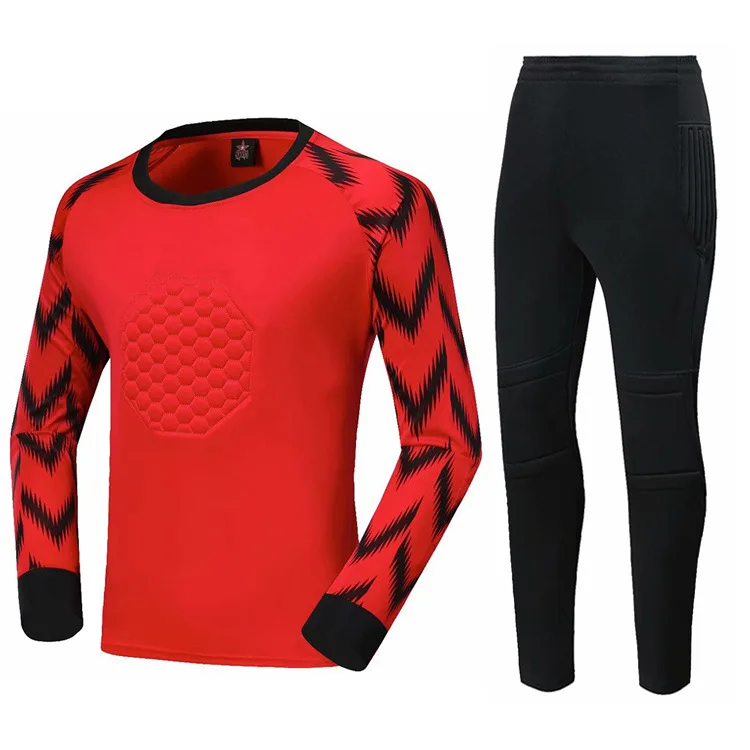 New Autumn Winter Football Jerseys Long-sleeved Adult&ampChild Goalkeeper Sports Competition Team Uniform 2PCS Custom LOGO Number | Спорт и