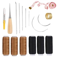 miusie leather hand sewing craft tools with sewing awl leather sewing needles54 yard leather sewing threadsewing seam rippers