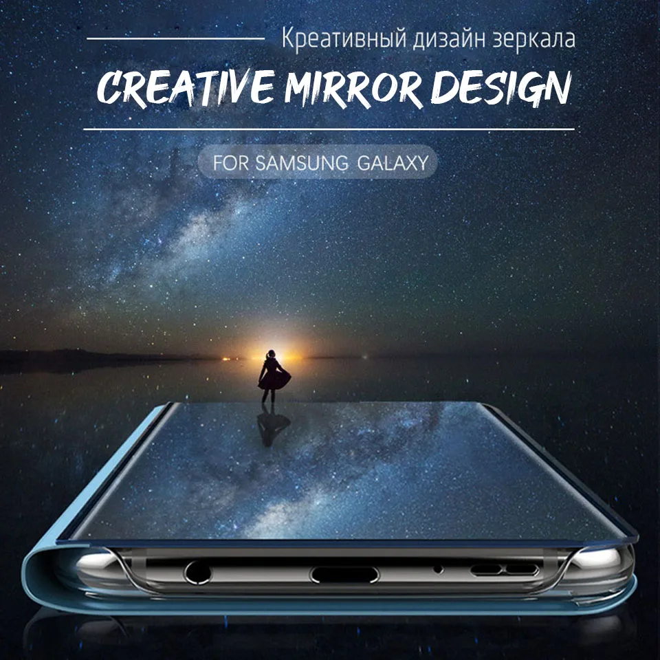cover for realmi 8 pro case smart mirror flip for oppo realme 8 8pro realme8 realme8pro phone magnetic stand book coque free global shipping