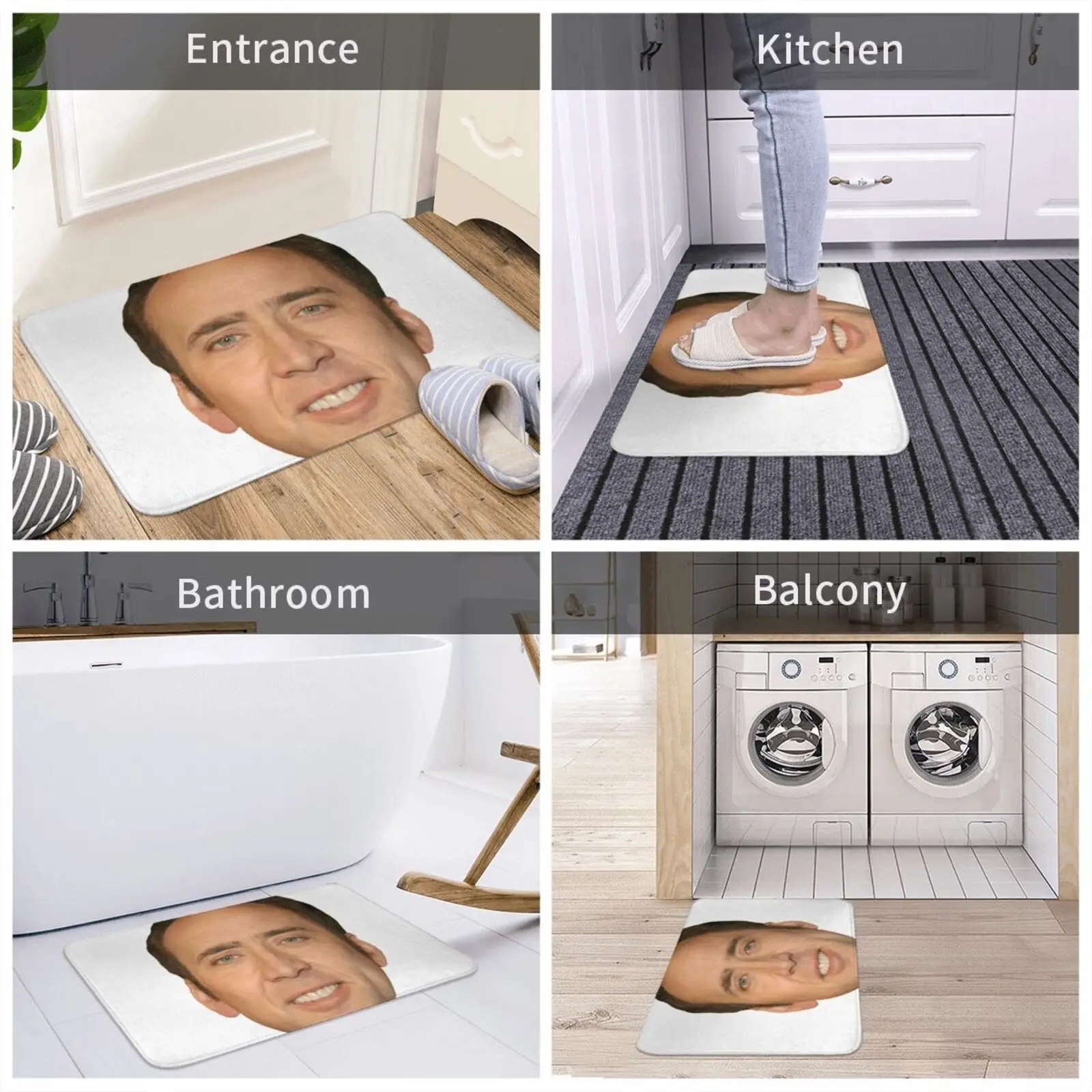 Коврик для входной двери Ник Кейдж коврик ванной ковер общественных служб 6