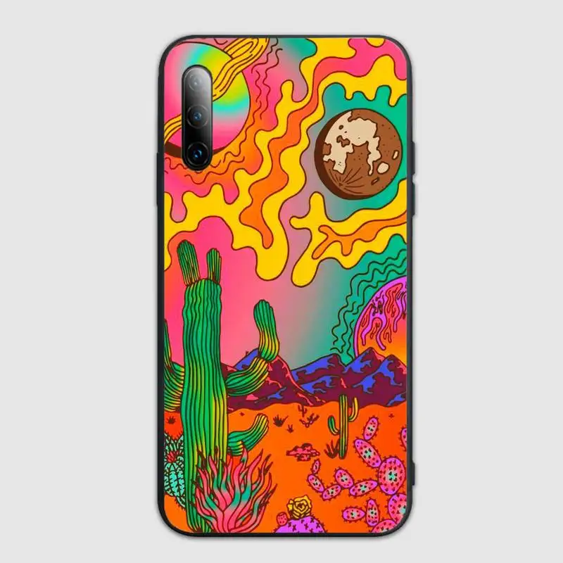 

Colourful Psychedelic Trippy Art Phone Case For Samsung S Note20 10 2020 S5 21 30 ultra plus A81 Cover Fundas Coque