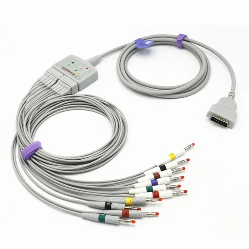 

Compatible GE Marquette 22341808 EKG Trunk Cable with 10 / 12 Leads Connection