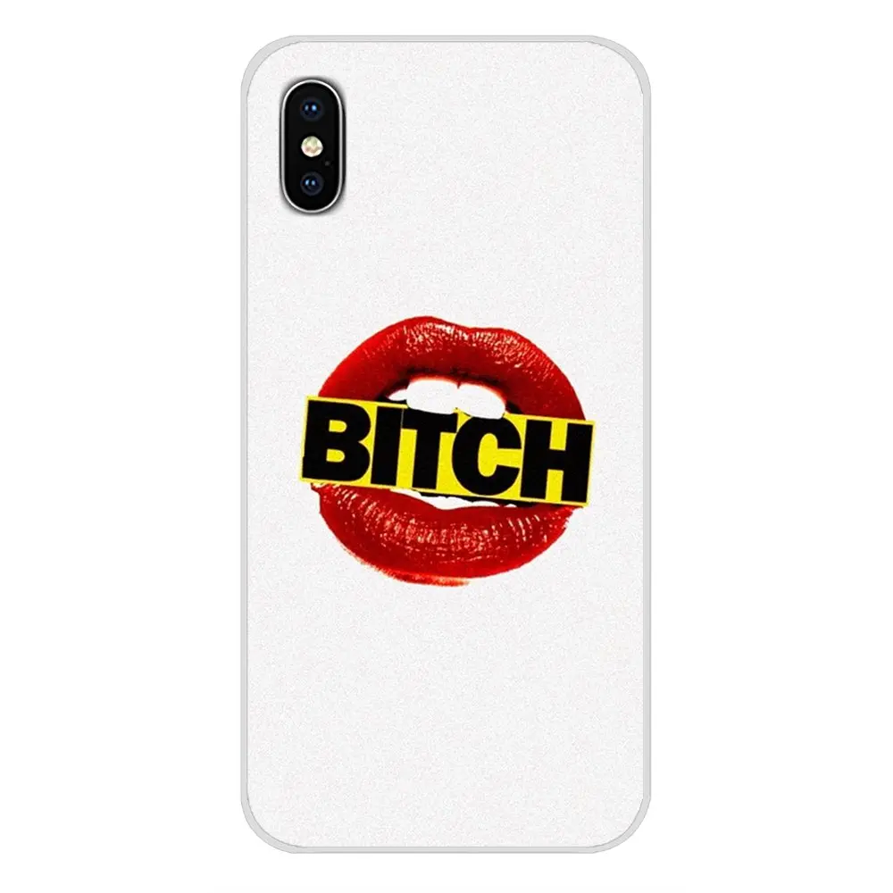 Phone Covers Girl Bitch Red Lips Colors Luxury For HTC One U11 U12 X9 M7 M8 A9 M9 M10 E9 Plus Desire 630 530 626 628 816 820 830 | Мобильные