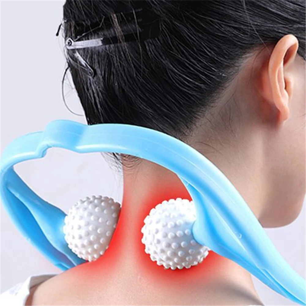 Магнитный терапевтический массажер для шейного отдела позвоночника пластиковый