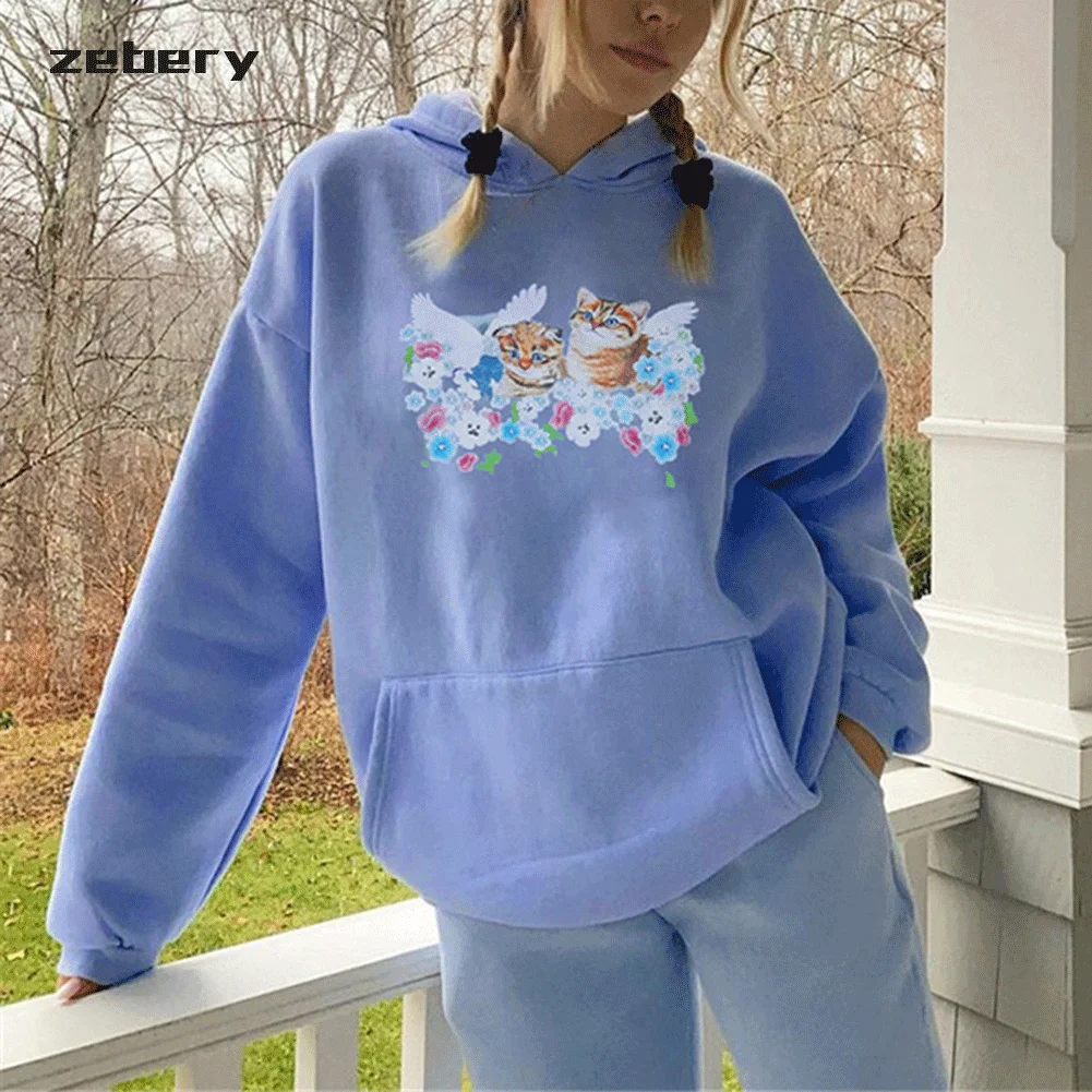 

Hoodies women Printed Hoody Top aesthetics oversize Men Sweatshirts Women Gothic Clothes Hoodie Sweatshirt Grunge Sudadera mujer