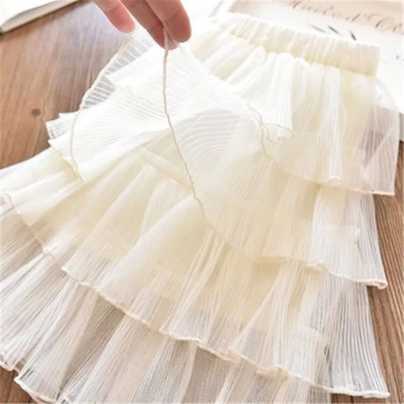 Юбка из тюля для девочек черная детей 12 лет лето-осень 2019 шифоновая