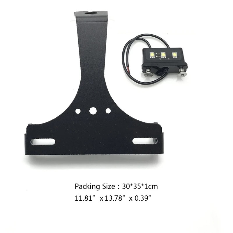 

N0HF мотоцикл задний держатель номерного знака Рамка Кронштейн с светодиодный аккуратные хвост светильник