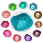 10 мешковнабор Разноцветные перламутровые Порошковые пигментные автомобильные краски для ногтей блестящие жемчужные Порошковые красители мыло эпоксидная смола пигмент