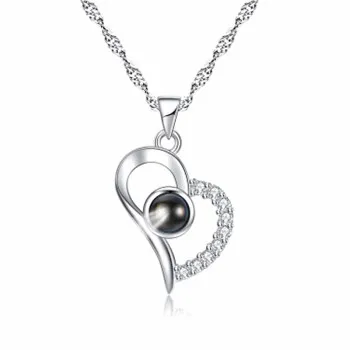 

Korean version of one hundred languages I love you Pendant tiktok love 520 Valentine's Day pendant projection Pendant JDZ608