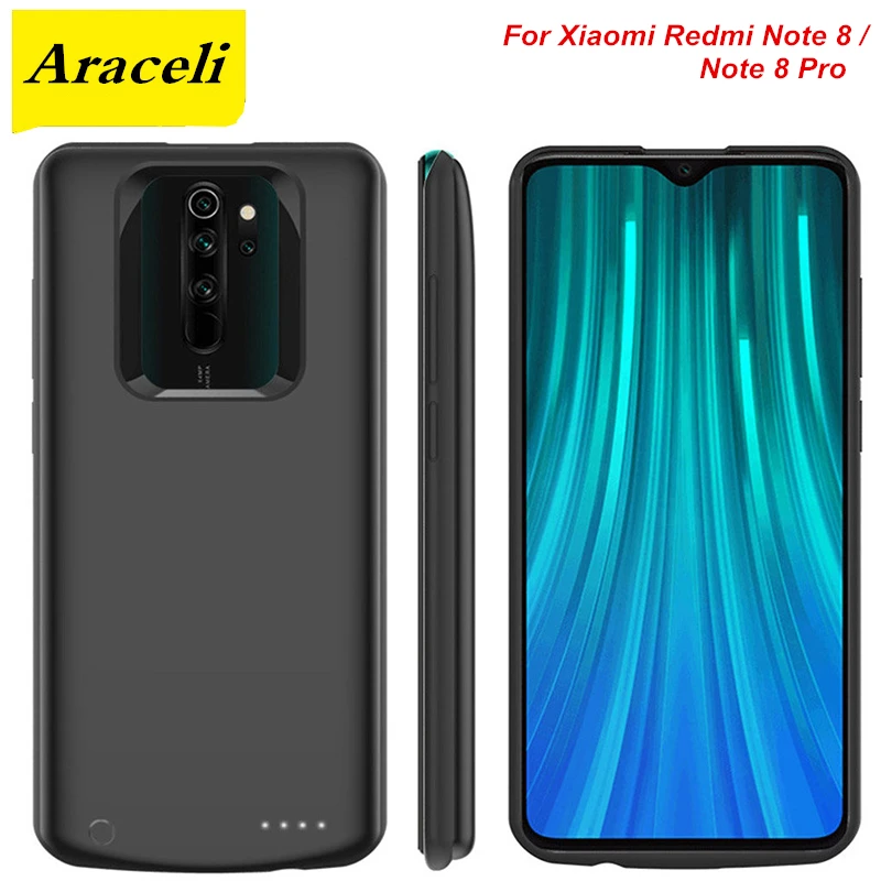Чехол аккумулятор для Xiaomi Redmi Note 8 Pro 6500 мАч|Чехлы с аккумулятором| |